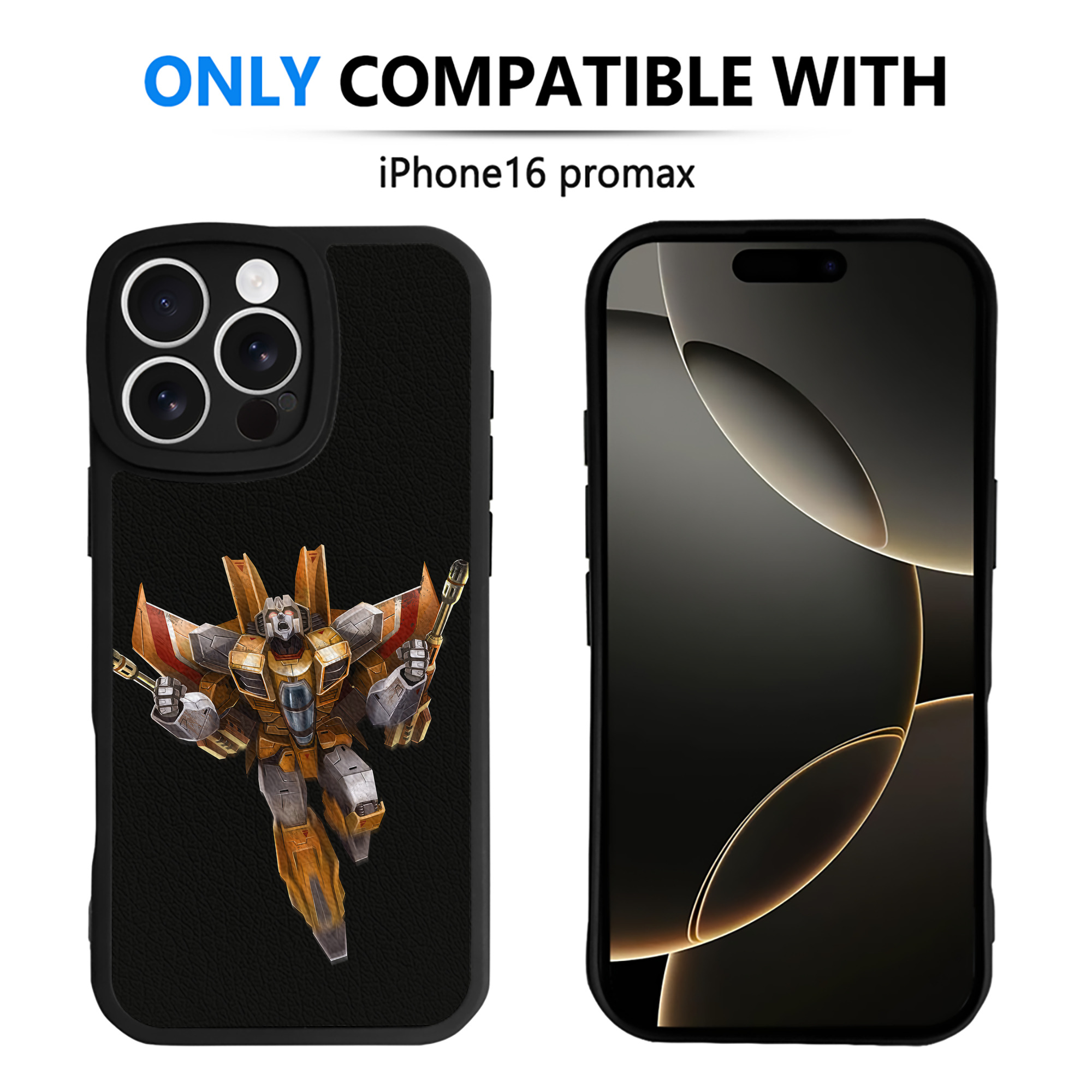 （画像用） Transformers トランスフォーマー 【iPhone 16シリーズ対応】シリコンスマホケース（レザー調） 材質：シリコン
